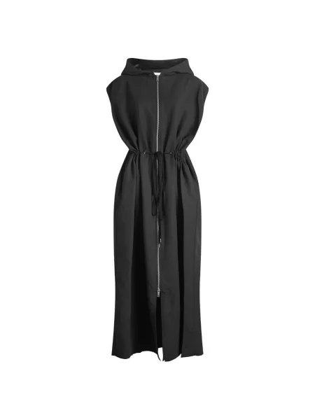 Sukienka Studio Nicholson z kapturem czarna