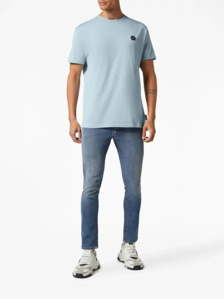Raštuotas marškinėliai Philipp Plein mėlyna