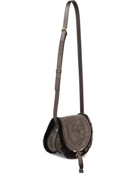 Mała torebka crossbody Chloe Marcie brązowa