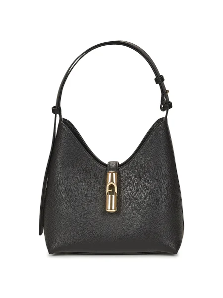 Geanta hobo Furla din piele negru