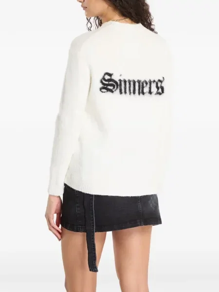 Pulover Allsaints tricotate alb