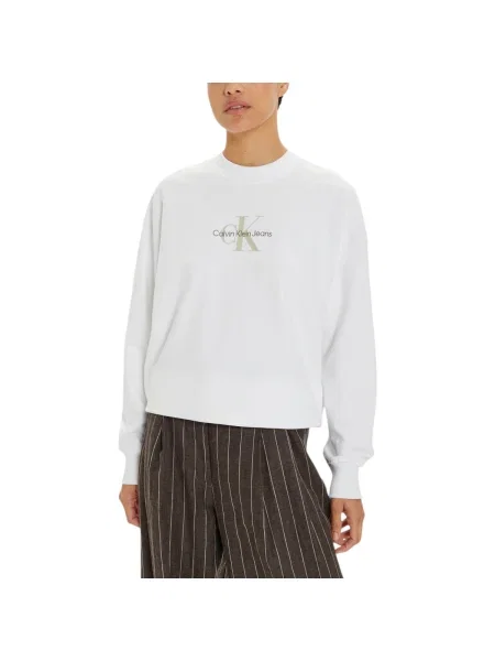 Mikina Calvin Klein Jeans biela
