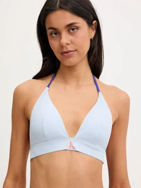 Calvin Klein plavková podprsenka modrá