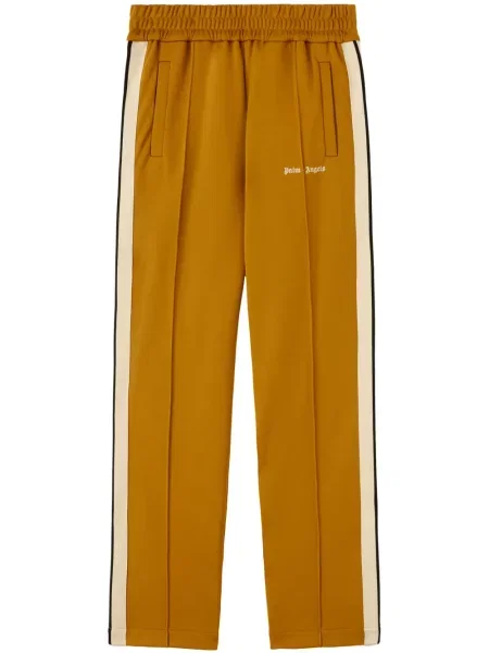 Pantaloni Palm Angels cu broderie galben