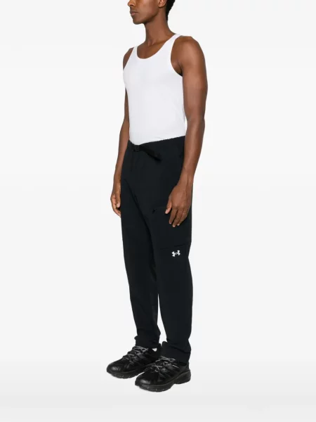 Бягане препасан карго панталони Under Armour черно