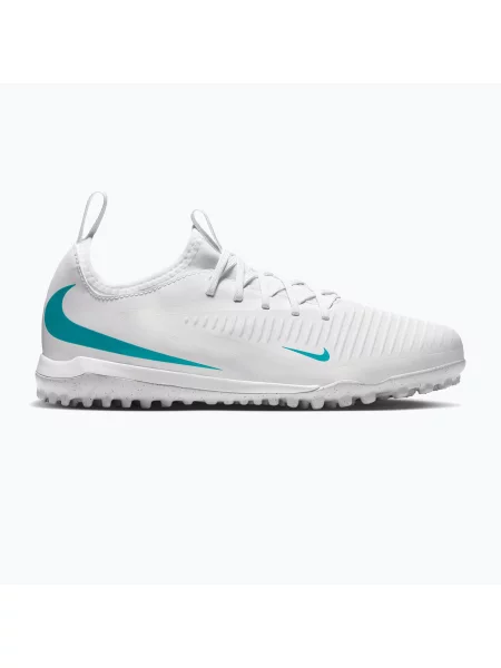 Încălțăminte de fotbal pentru copii Nike Phantom 6 Low Academy Jr TF white/white/dusty cactus alb