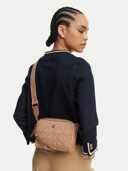 Kabelka Calvin Klein Emblem Aop Jacquard Bucket béžová