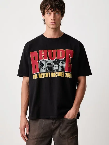 RHUDE The Desert Decides tricou din pentru bărbați negru