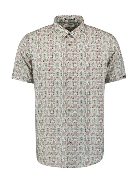 No Excess Košile písková / smaragdová / rezavě červená