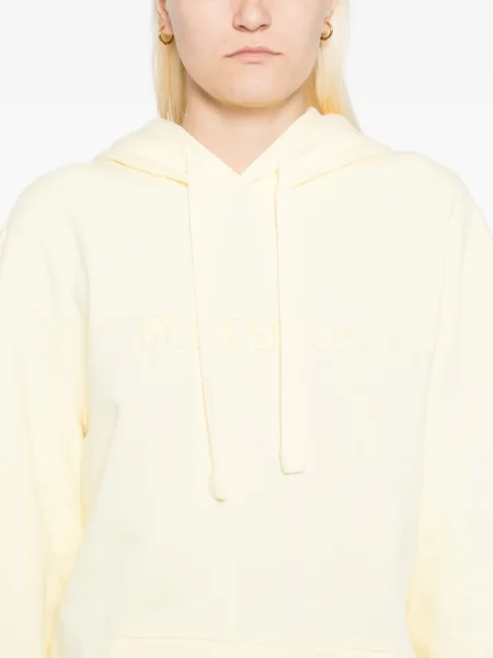 Hoodie Jw Anderson με κέντημα κίτρινο