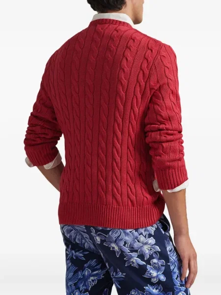 Μικρός κασκέτο Polo Ralph Lauren με χαμηλή μέση υφαίνω διαγωνίως πράσινο