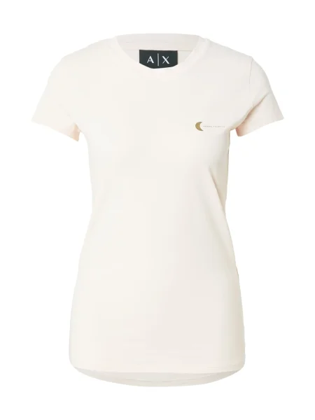 ARMANI EXCHANGE Tricou auriu / pastel roz