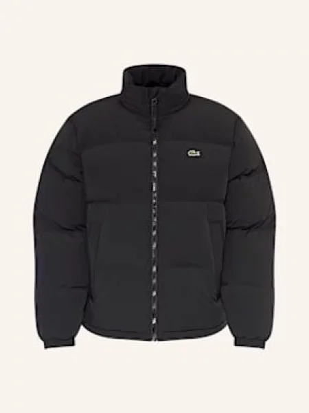 Lacoste Kurtka Puchowa schwarz czarna