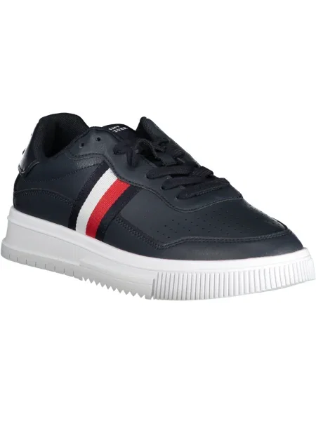 Teniși Tommy Hilfiger din piele cu dungi albastru