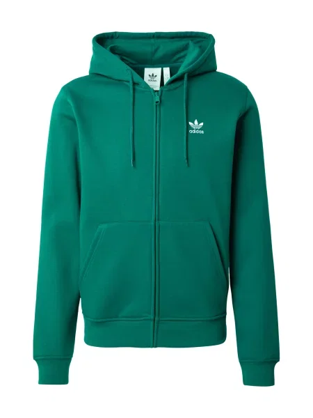 ADIDAS ORIGINALS Tréning dzseki Trefoil Essentials' zöld