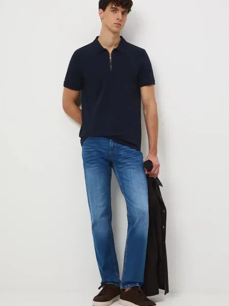 Однотонное поло Medicine синее