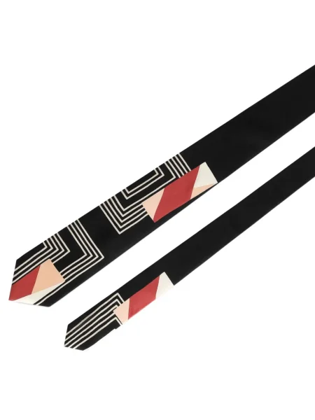 Cravată Dolce & Gabbana cu imprimeu geometric negru