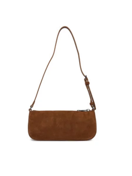 Ročna torba Tommy Jeans Tjw Must Suede Shoulder Bag rjava