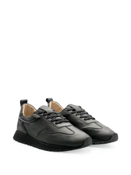 Sneakerși Lottusse din piele negru