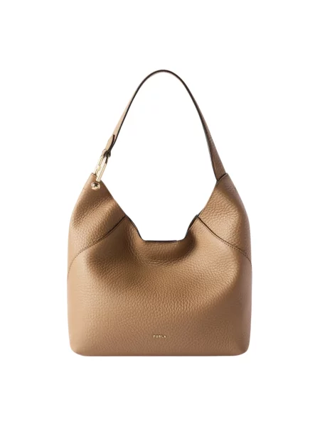 Torebka hobo Furla skórzana brązowa