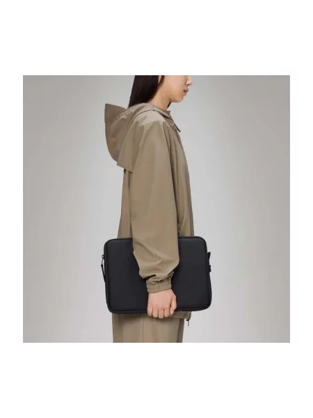 Torba za laptop Rains crna