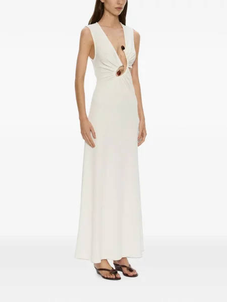 Rochie maxi Christopher Esber alb