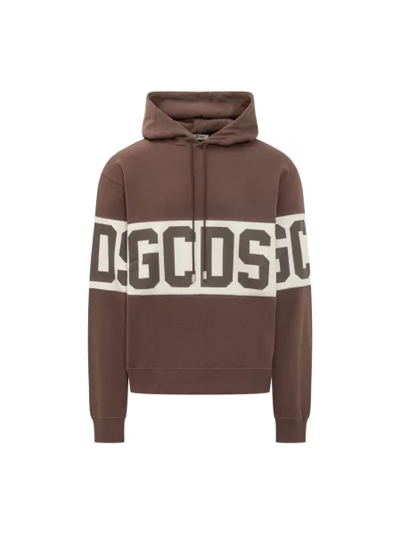 Bluza z kapturem Gcds z kapturem brązowa