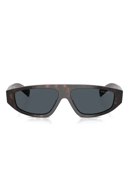 Ochelari de soare Prada Eyewear cu imprimeu geometric maro