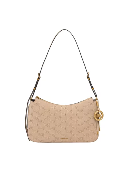 MICHAEL Michael Kors torebka crossbody skórzana Nolita beżowa