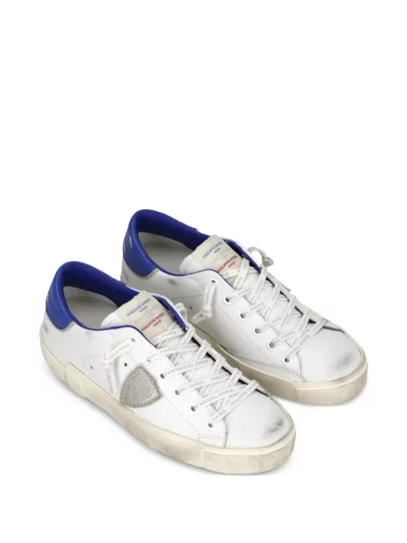 Sneakerși Philippe Model Paris cu aplicații alb