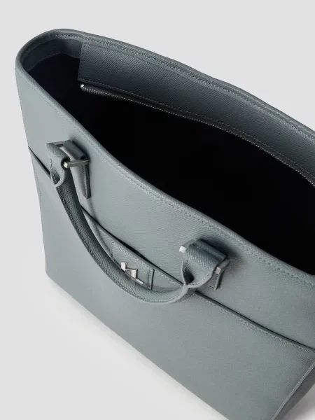 Кожаная сумка Karl Lagerfeld оливковый