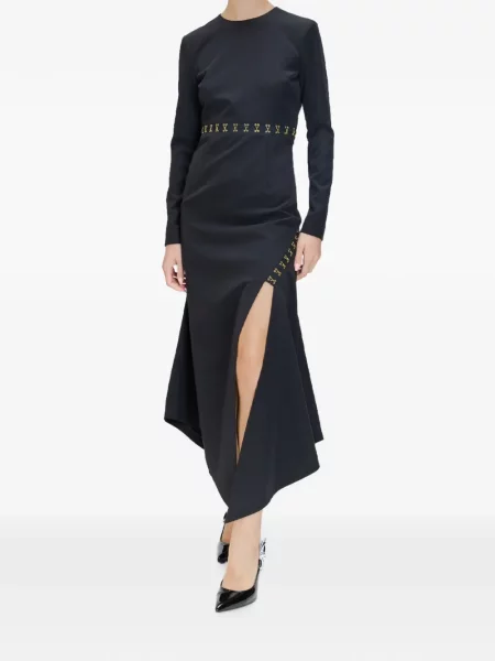 Rochie midi Just Cavalli asimetrică negru
