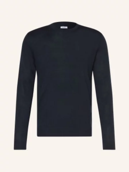 Paul Sweter Z Wełny Merino blau niebieski