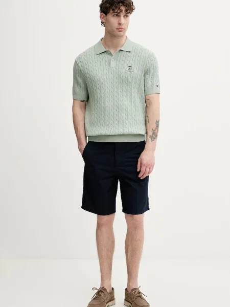 Tricou polo Tommy Hilfiger verde