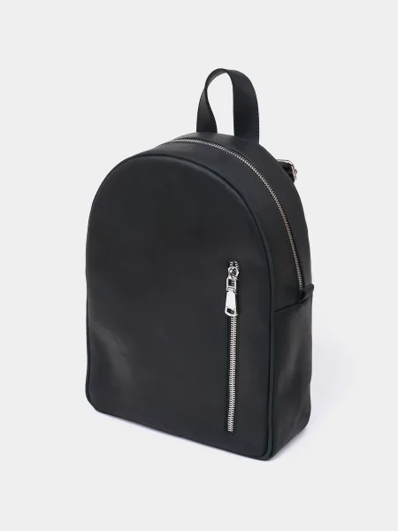 Кожаный рюкзак Shvigel черный
