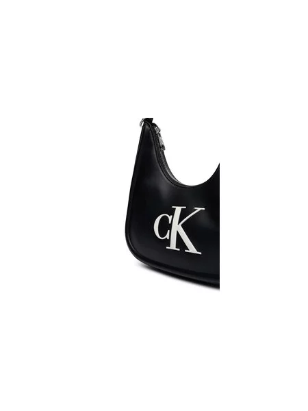 Calvin Klein Torba za čez ramo / bela črna