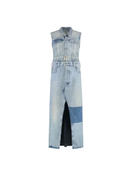 Sukienka jeansowa Mm6 Maison Margiela niebieska