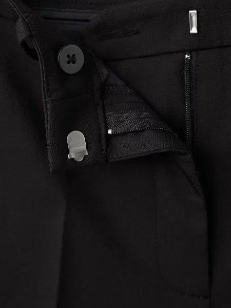 MANGO Pantaloni cu dungă negru