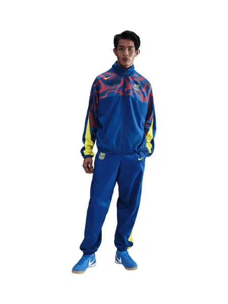 NIKE Pantaloni sport / verde limetă albastru