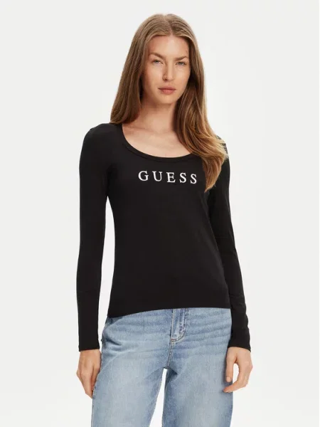 Πουκάμισο Guess μαύρο