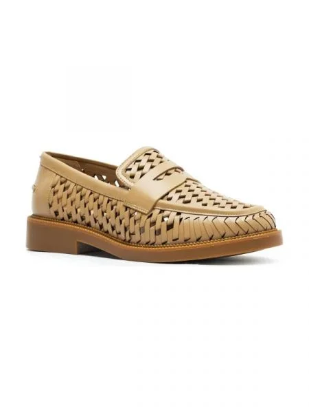Michael Kors De piele pantofi loafer EDEN maro