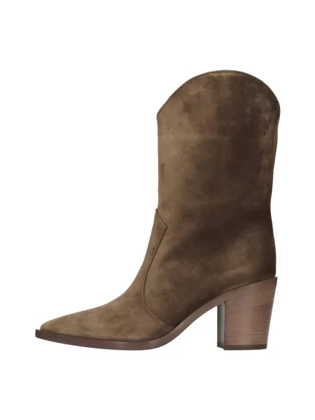 Buty do kostki Gianvito Rossi zamszowe brązowe