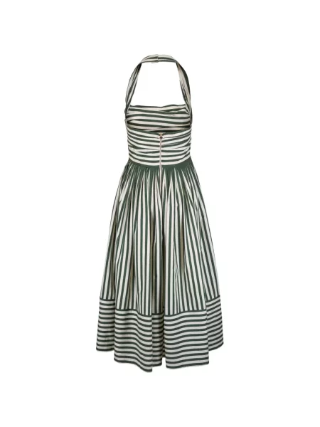 Rochie maxi Carolina Herrera cu gât halter verde