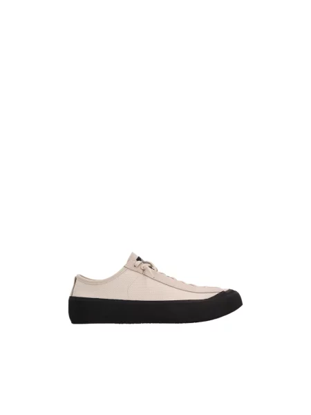Sneakersy Stone Island skórzane z kamieniami beżowe