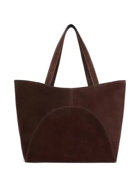 Τσάντα shopper Carel Paris σουέτ καφέ