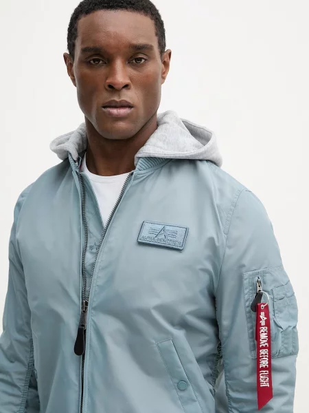 Alpha Industries rövid kabát TT Hood kék
