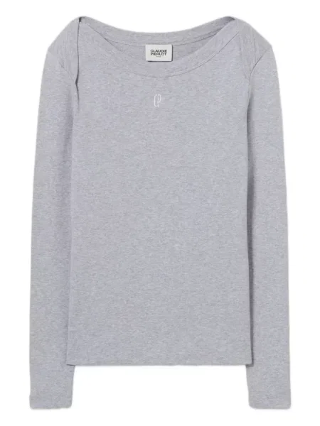 Długa koszulka Claudie Pierlot szara