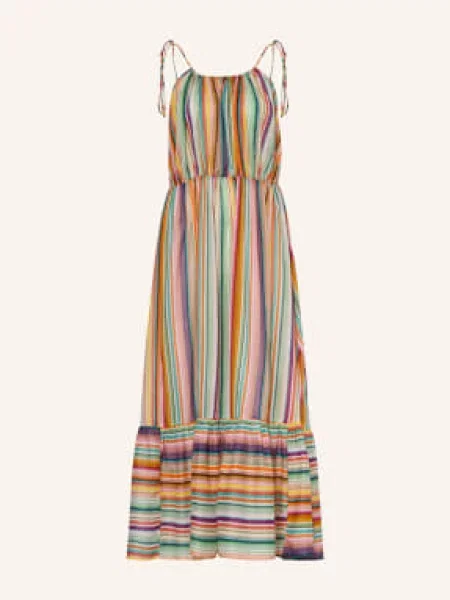 Missoni Plážové Šaty oranžová tyrkysová růžová