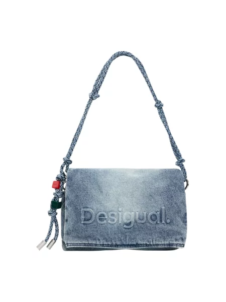 Torebka Desigual z autografem niebieska