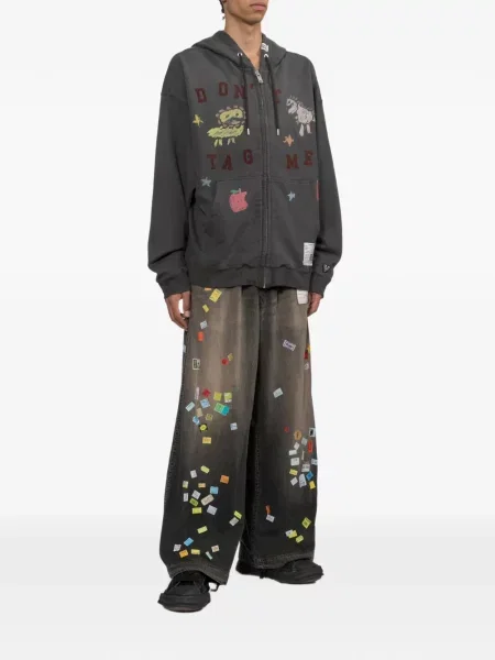 Bluza z kapturem dziecięca Maison Mihara Yasuhiro czarna